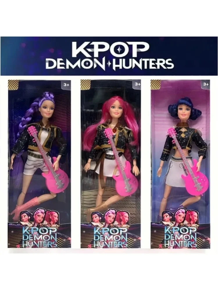 2026 NOWA Wysokiej Jakości Figurka Anime 30CM K-Pop Demon Hunters Lalka Zabawka Winylowa Rumi Mira Zoey Prezent Urodzinowy Niespodzianka Dla Dziewczynek — 2
