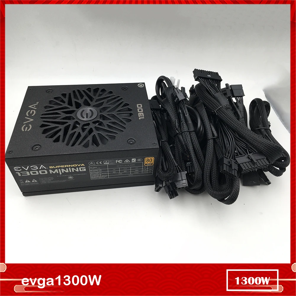 For New Full Module Power Supply for EVGA 1300W 1300 M1 6+2P 80 PLUS 100% Test Before Shipment
