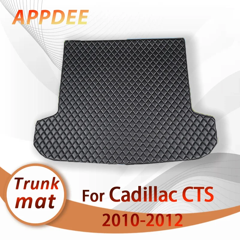 Appdee tapete tronco do carro para cadillac cts sedan (quatro portas) 2010 2011 2012 forro de carga tapete acessórios interiores capa