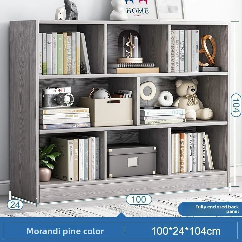 

Bookshelf Simple floor-to-wall free combination Multi-layer lattice storage shelf Low bookcasesturdy durablesturdy and durable