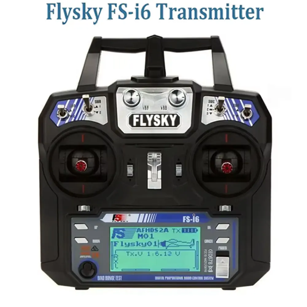 

Flysky FS-I6 2,4G 6ch FS-i6 левый правый контроллер передатчика FS-iA6 FS-iA6B приемник для радиоуправляемого вертолета, самолета, квадрокоптера, планера