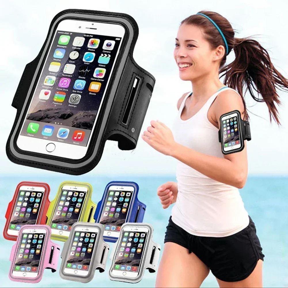 Gym Running Phone Bag Arm Band Holder for 5.5inch Smartphones Secure Fit Outdoor Sports Mobile Phone Armband for  iPhone Samsung