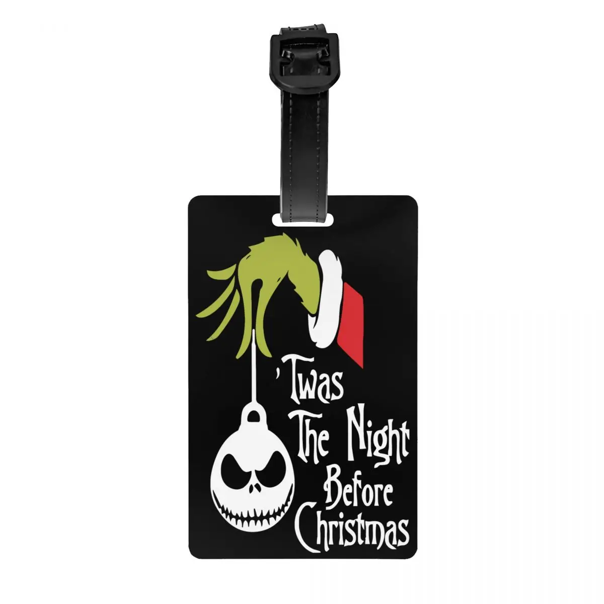 Custom Nightmare Before Christmas Luggage Tag Custom Halloween Movie Jack Skullington Baggage Tags Privacy Cover Name ID Card