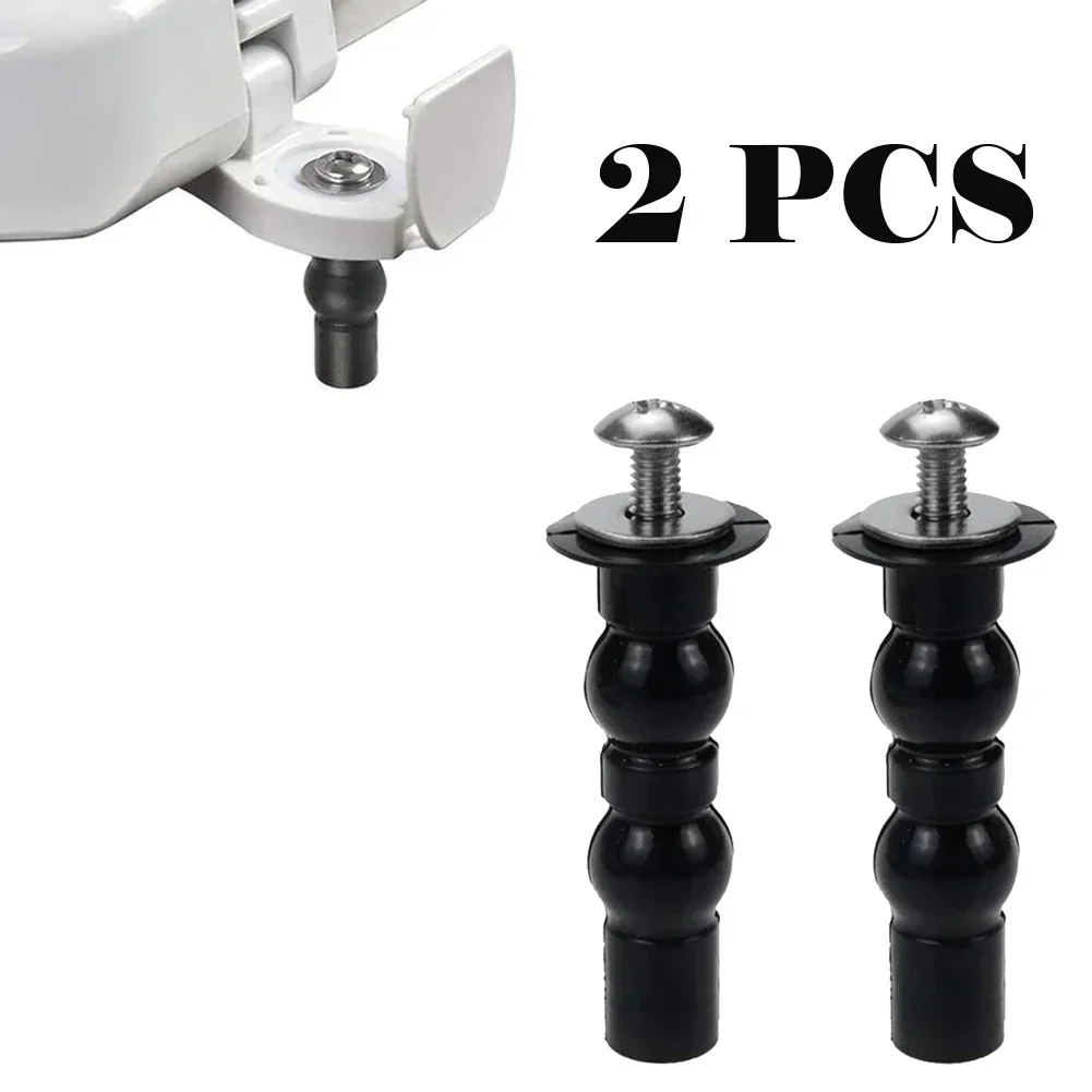 YTOM 2pcs Toilet Seat Screws Nut Cover Lid Top Fixing Blind Hole Fitting Kits Bathroom Accessories Replacement Toilet Seat Screw