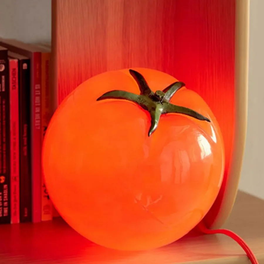 

Decorative small table lamp, ripe tomatoes, night light, bedroom bedside ambient light