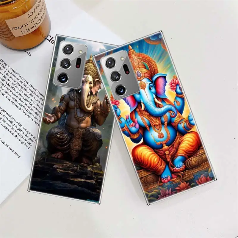 Ganesh lord Phone Case For Galaxy Note 20 Ultra 10 9 8 A05S A55 A35 A25 A15 A9 A8 A7 A6 J8 J6 J4 Plus Cover TPU Capa Coque Cl