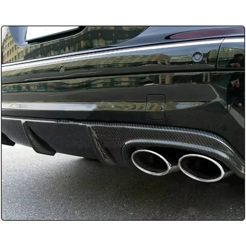 ملحقات المصد الخلفي للسيارة عالية الجودة من ألياف الكربون الناشر الخلفي مناسب لسيارة Mercedes Benz E-Class W211 E55 E63 2009-IN #6