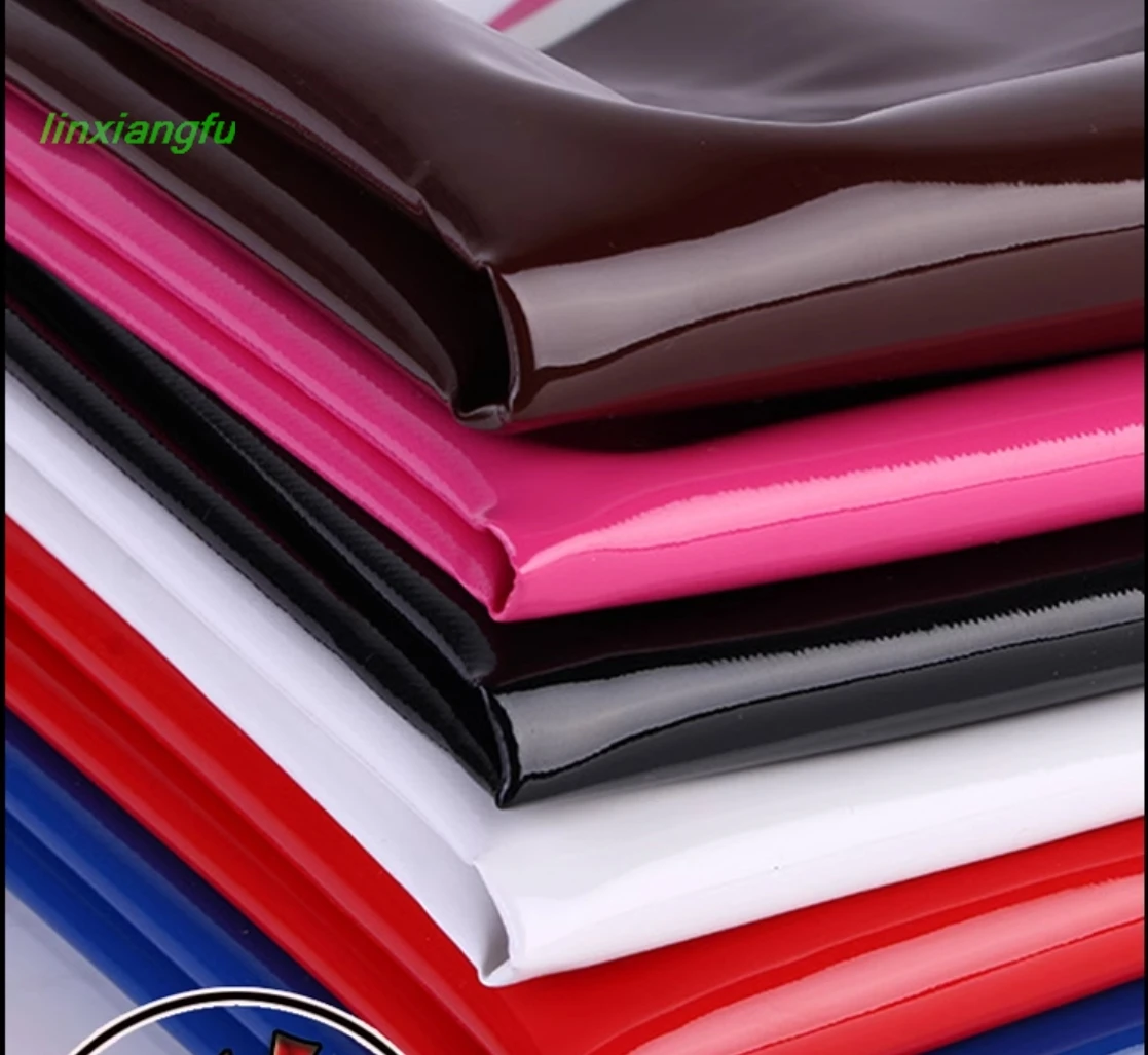 pu leather fabric artificial leather,DIY bright imitation leather,fish grain mirror patent leather hard bag soft bag sofa fabric