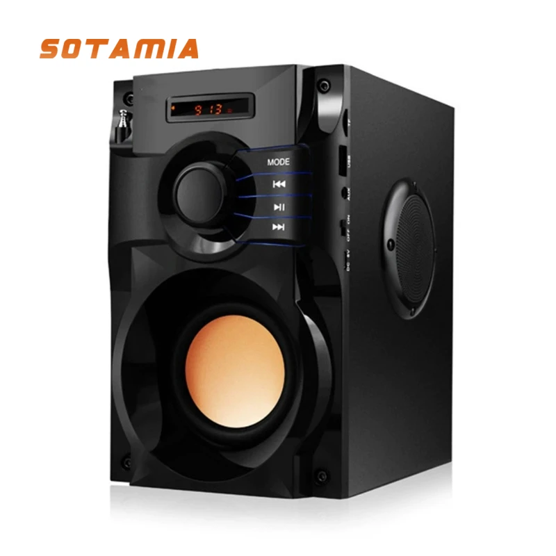 SOTAMIA 1PCS Explosive Wireless Bluetooth Smart Speaker Outdoor Portable Square Dance Audio Subwoofer Mobile Phone Audio