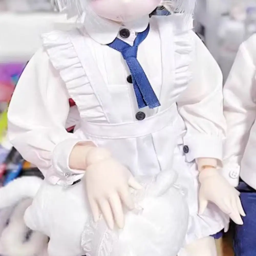 Precioso uniforme falda de sirvienta delantal hecho a mano ropa de princesa blanco y negro faldas Mini accesorios DIY para muñecas 1/4 1/6 BJD 30/45cm