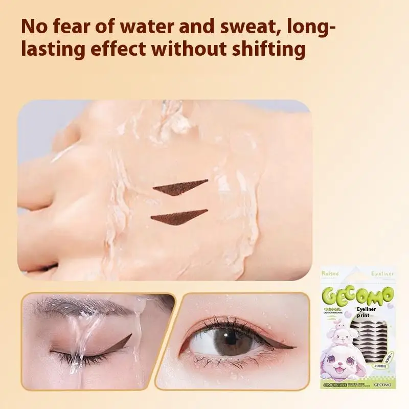 Adesivo sigillo per eyeliner da 120 pezzi Resistente all'acqua Resistente al sudore Raccordo per benda sull'occhio gonfio che regola lo patch per eyeliner per occhi