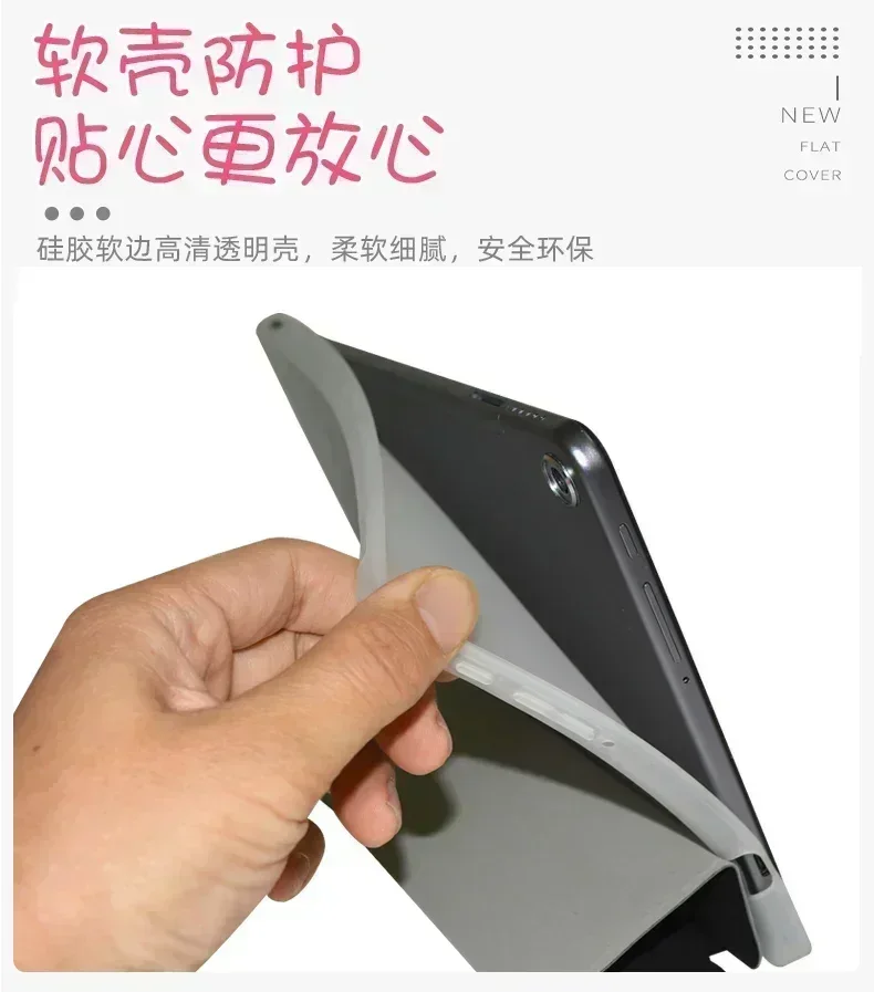 Casing untuk Teclast T40 Pro 10.4 "Tablet, penutup cangkang lunak TPU dudukan untuk T40pro