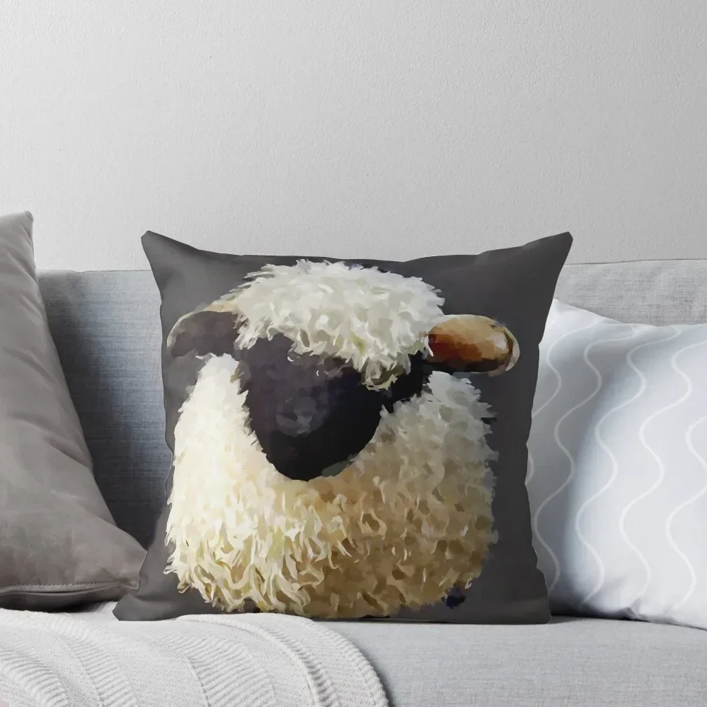 Valais Blacknose Sheep 3 Throw Pillow anime girl Luxury Sofa Cushions christmas ornaments 2025 Decorative pillow case pillow