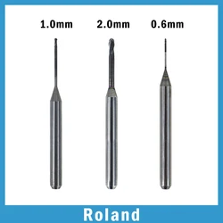 XANGTECH Roland Zirconia Milling Burs Dental DC Drill Tools 0.6/1.0/2.0mm for Cad Cam System