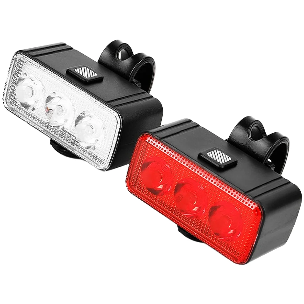 

Перезаряжаемая фара для велосипеда с 5 режимами + задний фонарь с 7 режимами, 300 мАч, зарядка USB-C, водонепроницаемая, для крепления на руль или подседельный штырь
