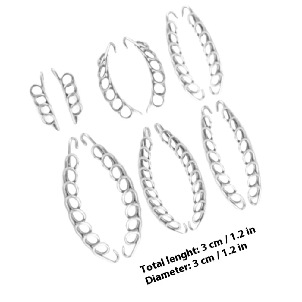 12 pezzi strumento di riparazione del dispositivo per il trattamento delle unghie strumenti per filo dell'unghia del piede per uso domestico piccolo metallo professionale