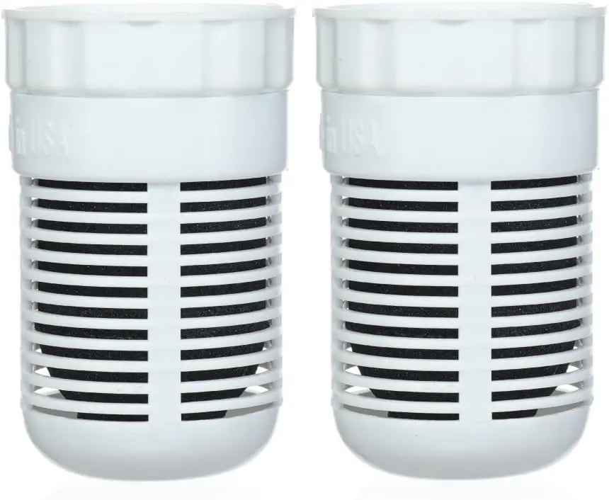 

Alkaline Water Filter Pitcher Replacement - 2 Pack, Boosts pH to 9.5, Removes Contaminants