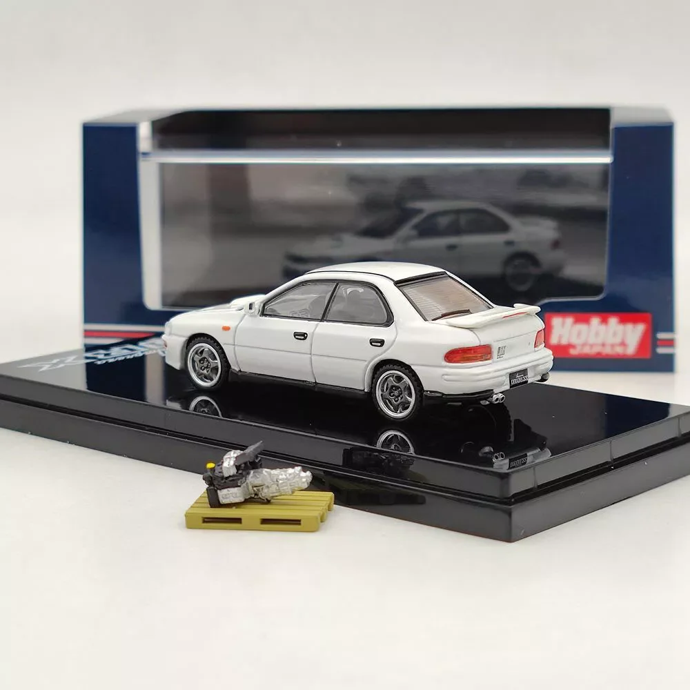 Impreza WRX GC8 com Motor Display, Diecast Model Car Collection, Edição Limitada Hobby Toys, Japão, 1992 Hobby, 1:64, HJ642013AW