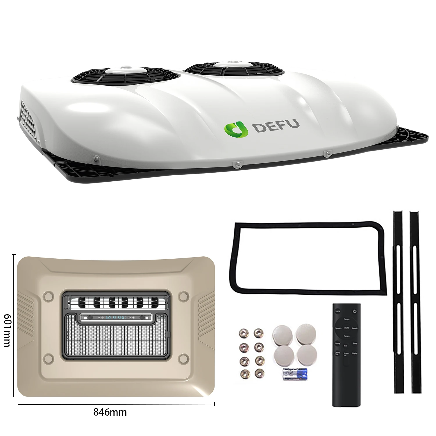 الكل في واحد بطارية السيارة مكيفات الهواء الكهربائية لوقوف السيارات 12 فولت 24 فولت الجمعية لشاحنة فان #2