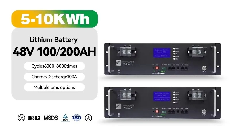

Fast Shipping Popular Hot Sale 48V 100AH LiFePO4 Energy Storage Charging Battery Split Cabinet Rack-Mounted