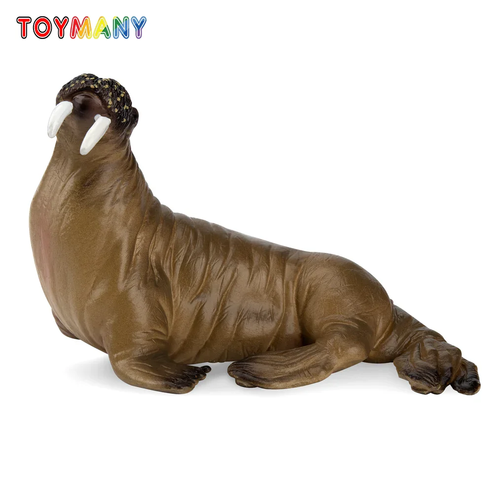 

Toymany Simulation Walrus Polar Animal Model Toy Mini Figures Dolls Action Figurines Toys for Children Gift Cake Decoration