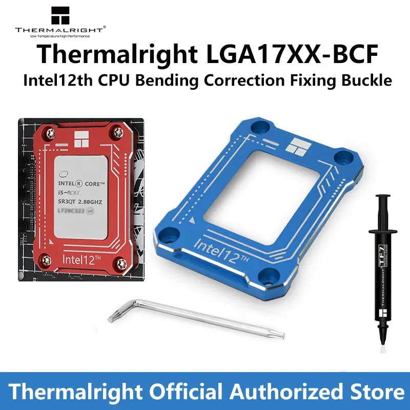 Thermalright LGA17XX-BCF Intel12 génération CPU Correction de flexion boucle de fixation avec TF7 graisse de silicone