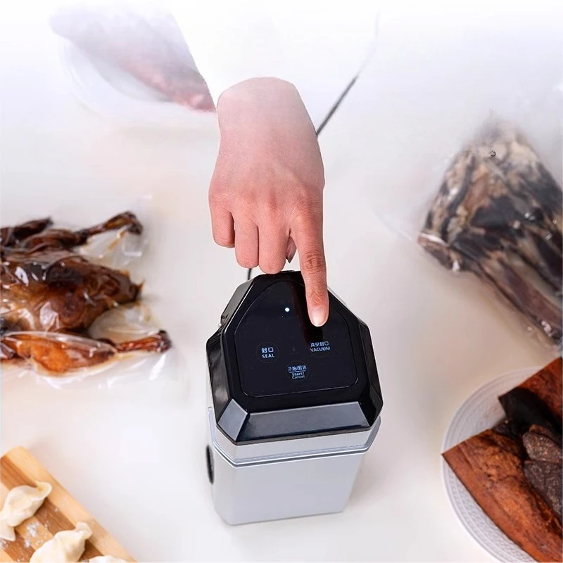 Qwinn 220V/110V Food Vacuum Sealer Machine  Compact Upright Food Sealer Vacuum Sealer For Food Allows To Seal Liquids