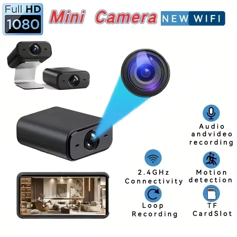 Wireless Home Surveillance Camera V720 Wireless WiFi Mobile Phone Remote Mini Indoor Plug-In Free HD Multi-Scenario Applicable