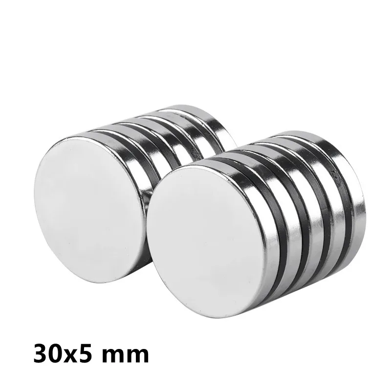 1~10PCS 30x5 mm Powerful Magnets 30mmx5mm Strong Permanent Neodymium Magnets 30x5mm Round  Magnetic Magnet 30*5 mm