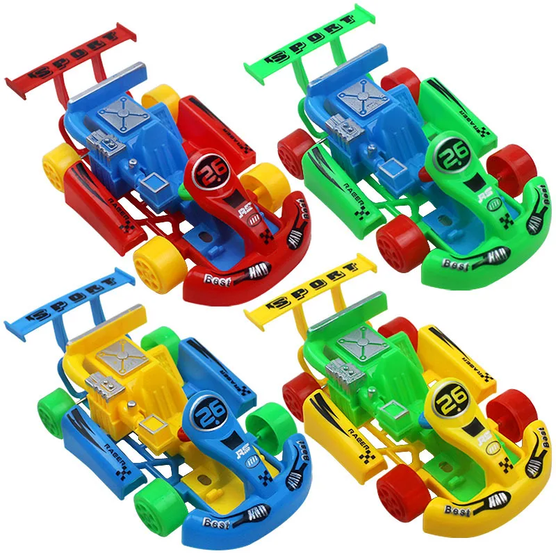 Children Boys Pull Back Car Toy Model Simulation Plastic Mini Colorful Karts Toy Model Children Puzzle Toy Boys Interactive Toys