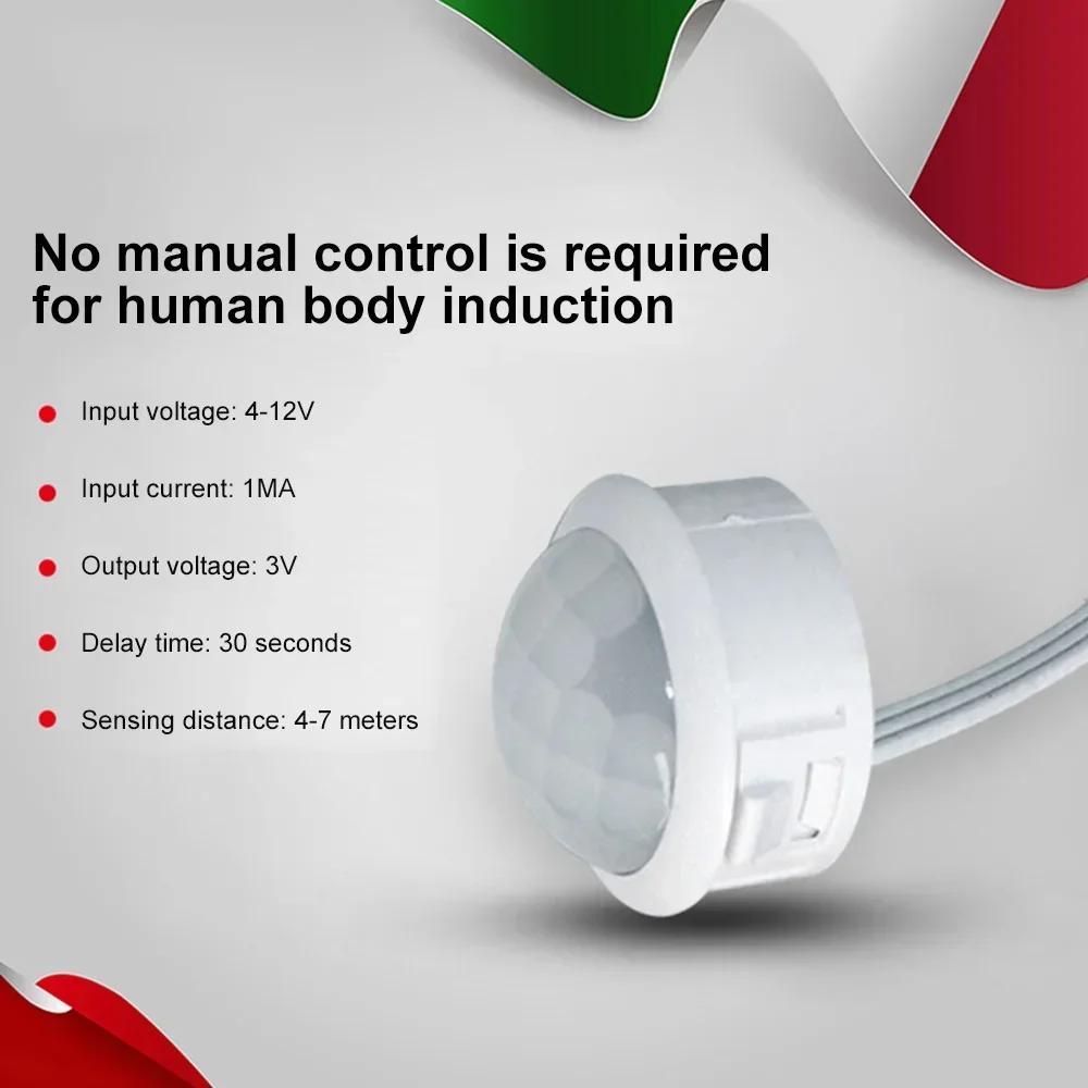 Infrarot bewegung automatischer ir Detektorsc halter DC 4-12V Bewegungs sensor Induktion strom versorgung des menschlichen Körpers 4-7m Schalter