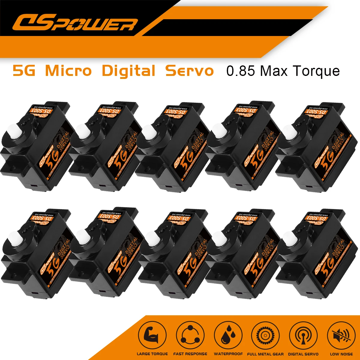 

DSpower 1/5/10/20Pcs 5g Micro Digital Servo Mini Servos for SCX24 RC Car WLtoys k969 k989 k999 Mini Q Airplane FIX WING ROBOT