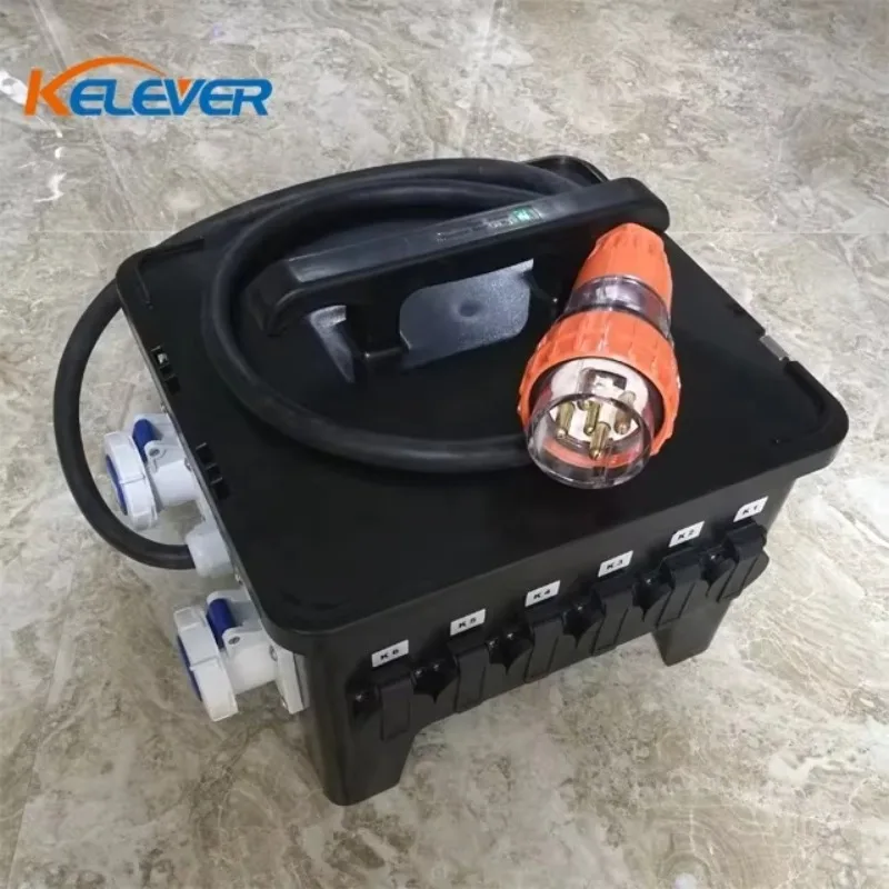 

2025/32A 3 phase 5 Round Pin Plug in put plastic stage socket distribution box