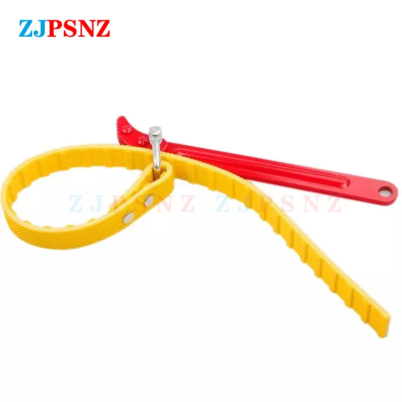 

12 inch Belt Wrench Oil Filter Puller Strap Spanner Chain Oil Filter Wrench Adjustable Opener Cartridge Disassembly Tool Kit