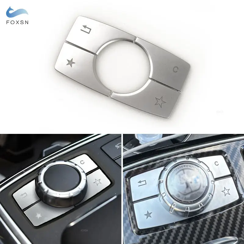 Car Central Multimedia Buttons Trim For Mercedes Benz ML W166 ML320 ML350 ML400 2012-2015 GL W166 X166 GL350 GL500 2013-2016