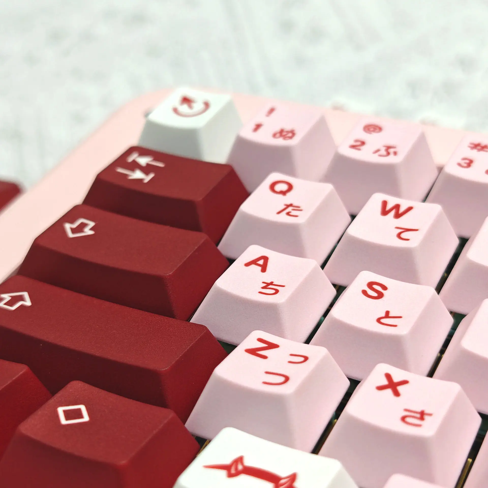 Darling keycap original side engraved light-transmitting PBT five-sided thermal sublimation mechanical keyboard cap cross-border