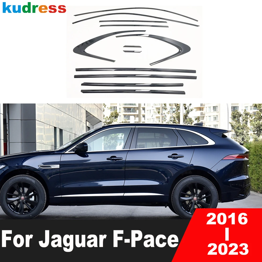 عتبة إطار النافذة لجاكوار F-Pace 2016 2017 2018 2019 2020 2021 2022 2023 الصلب ويندوز صب قطاع اكسسوارات السيارات