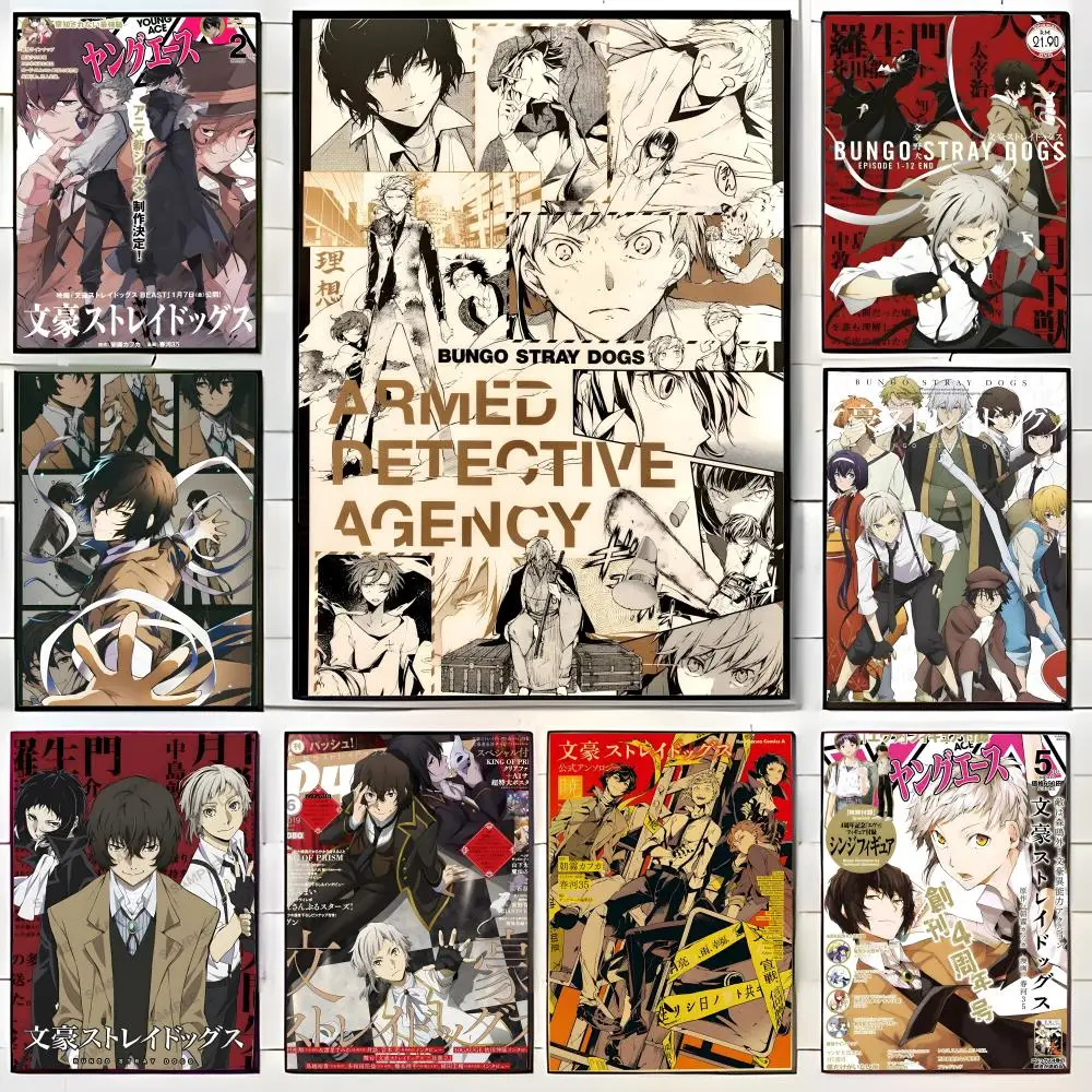 Supernatural Anime Bungo Stray Dogs Poster Wall Art Print Decorative Mural Home Decor Gift Unframed