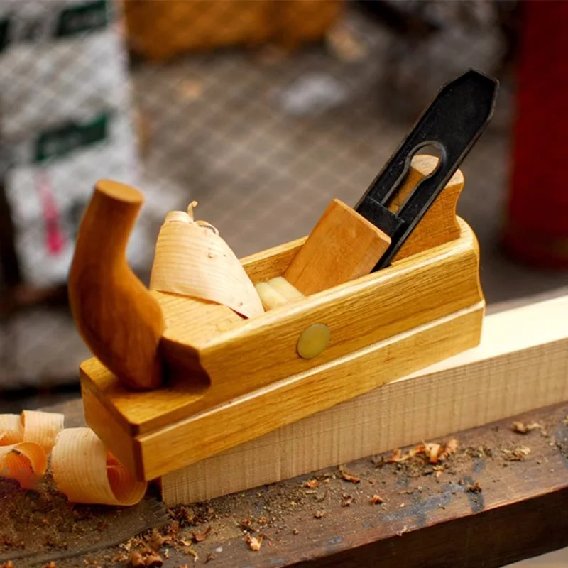 Hand Push Planer Carbon Steel Oak Pestle Planer Professional Woodworking Mini Planers Wood Processing Manual Carving Tools