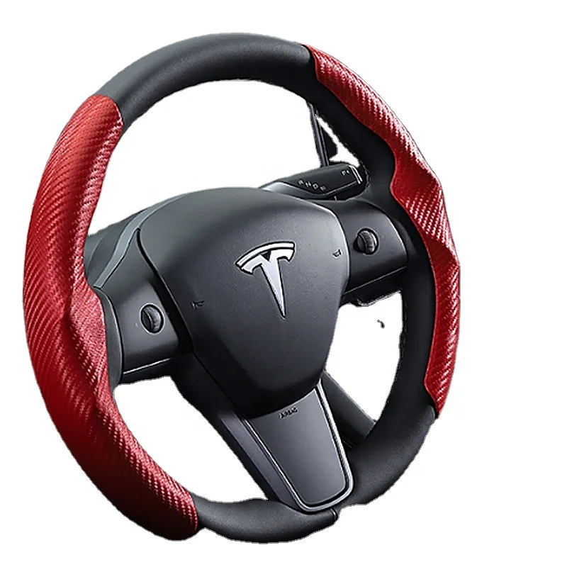 

Suitable for Tesla y Edamame model3 Yafan fur ultra-thin sweat absorption special steering wheel cover