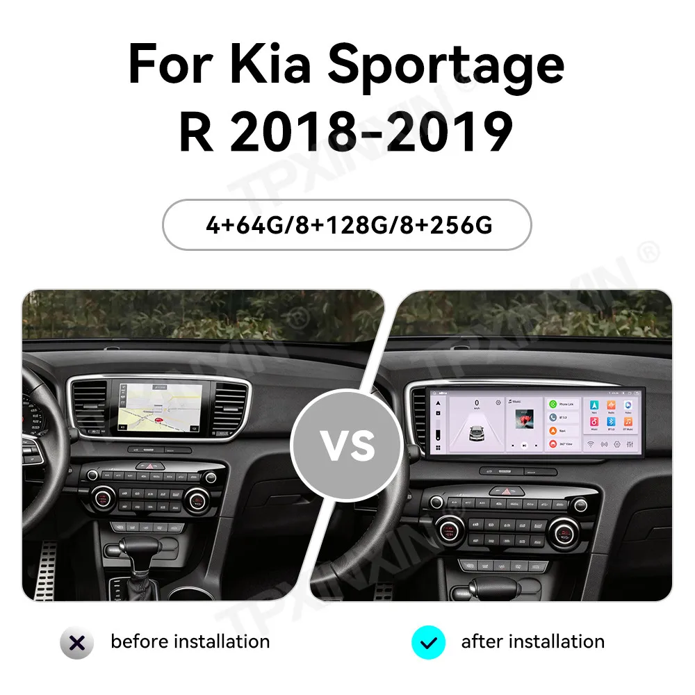 14.9 Inch Screen Car Radio For Kia Sportage R 2018-2019 Android GPS Navigation Multimedia Video Player Stereo Receiver Head Unit