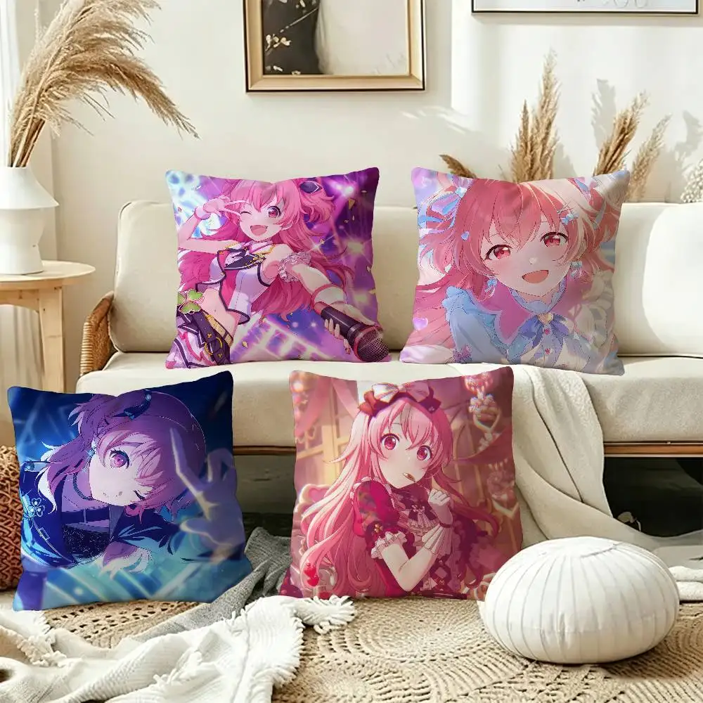 Anime MORE MORE JUMP! Momoi Airi Pillow Gift Home Office Decoration Pillow Bedroom Sofa Car Cushion CoverPillow Case