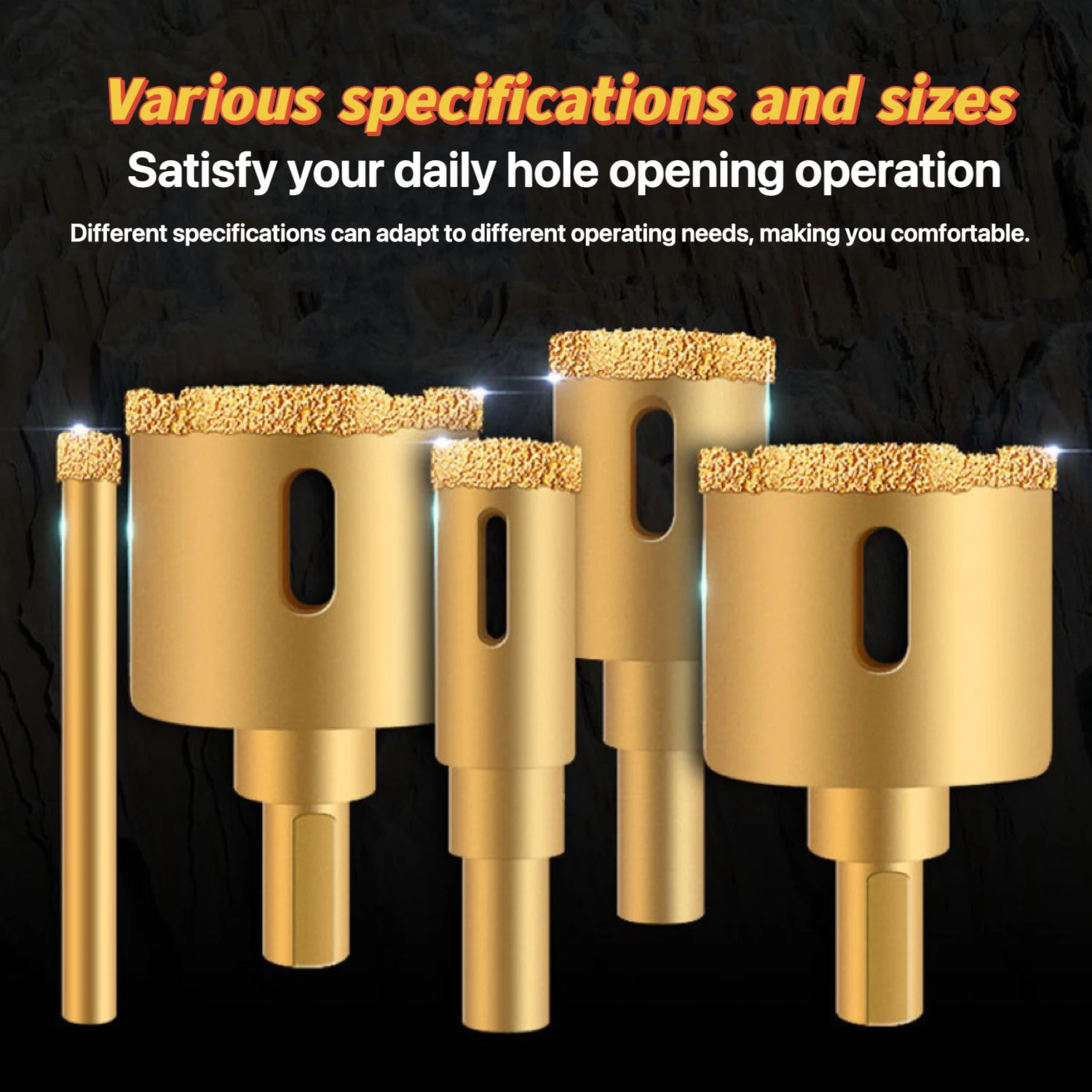 12Pcs Industrial - Grade Diamond Brazed Drill Bit Set, 6 - 35mm Sizes for Tile/Glass/Ceramic Drilling