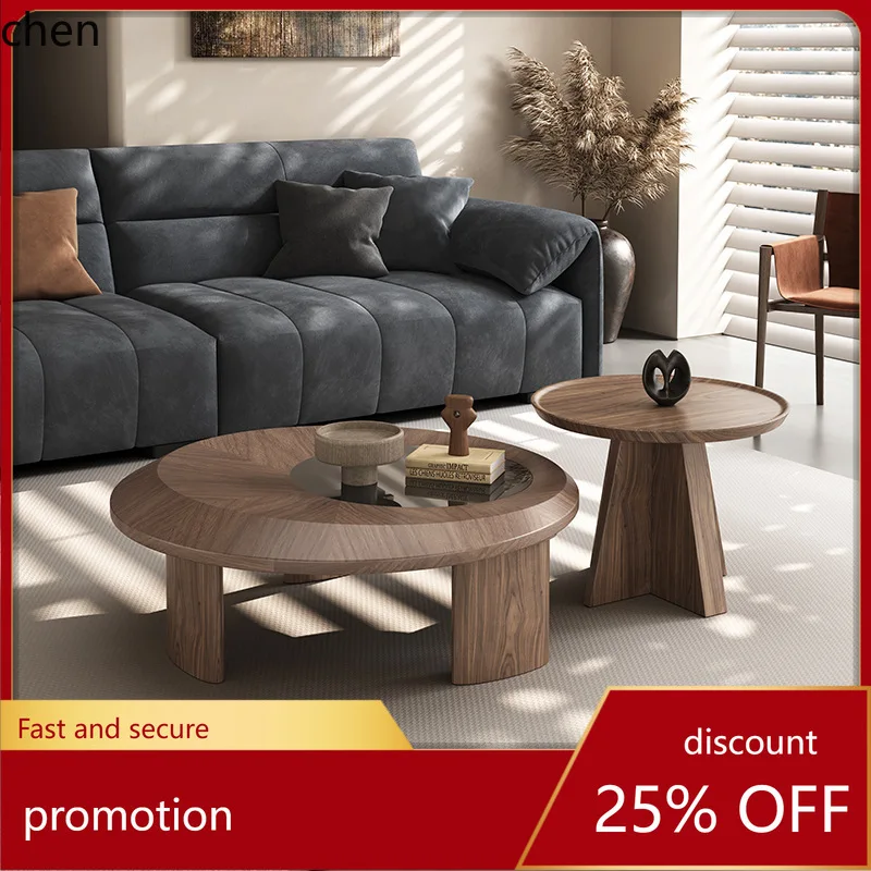 

HXL Jingji Feng Coffee Table Living Room Home New Light Luxury High-end Creative Minimalist Round Coffee Table