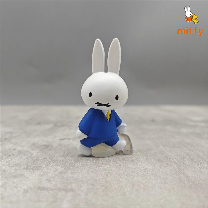 Figurines Miffy Kawaii, série familiale créative, ornements de bureau, dessin animé, figurine d'action Dopamine, accessoires Anime, cadeau parfait
