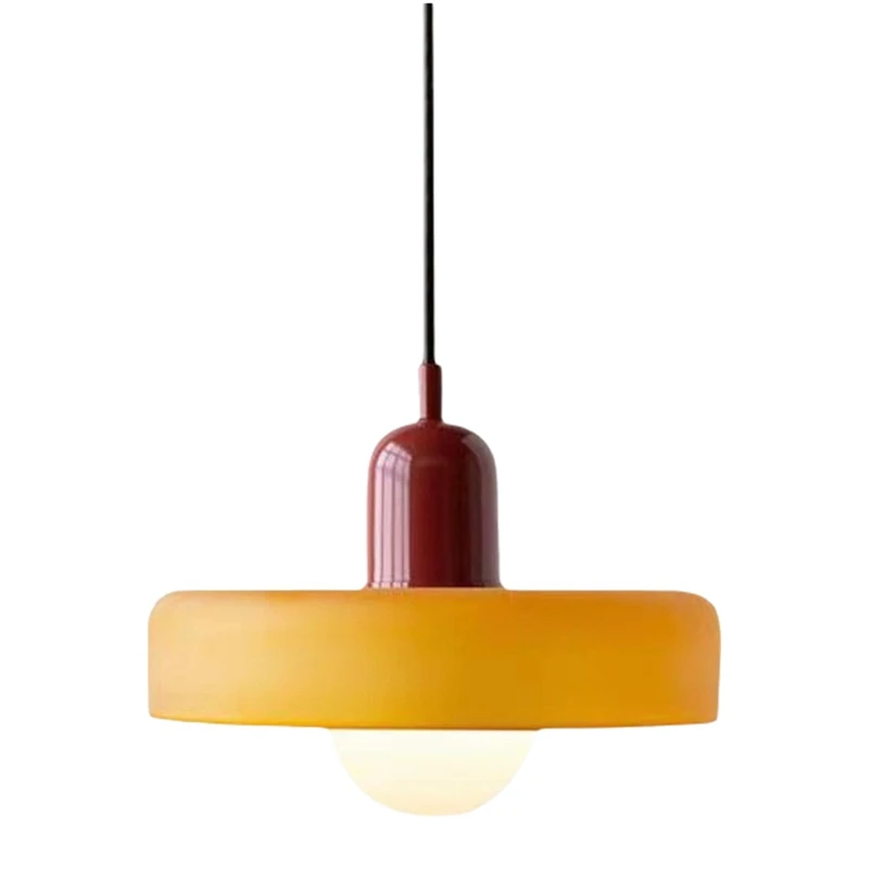 Modern Pendant Light Glass Home Decorative Lamp for Restaurant Bedroom Study Indoor Hanging Illumination Luminaires B