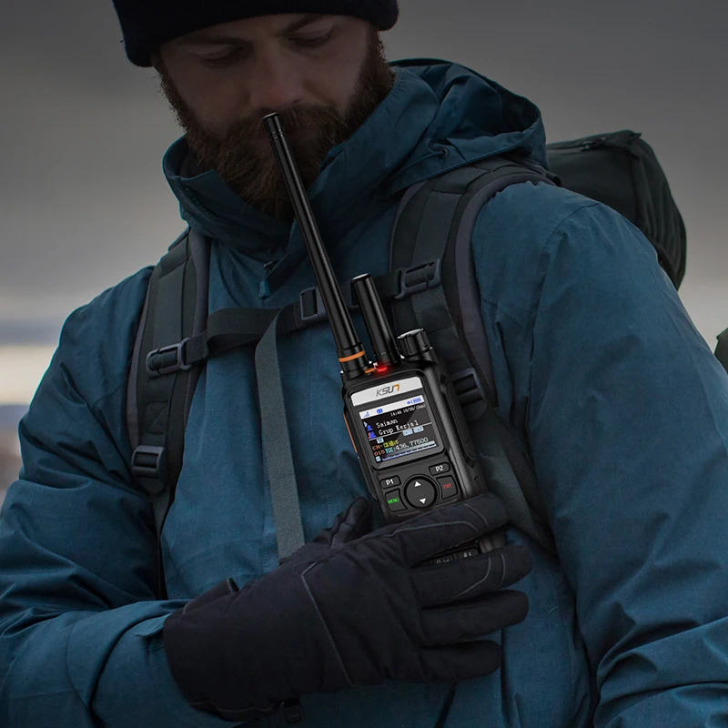 KSUN CT70 Gps Beidou Positioning Single Call Group Call 4g Poc Radio Network Analog Dual Mode Walkie Talkie Phone