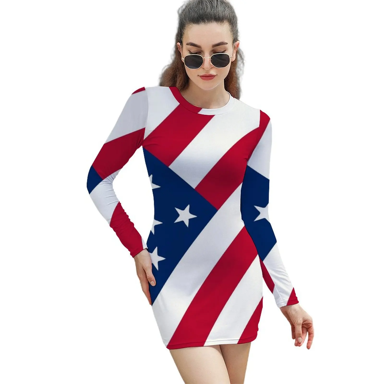 

USA Long-Sleeved Sheath Dress Cocktail of dresses women's summer dresses 2024