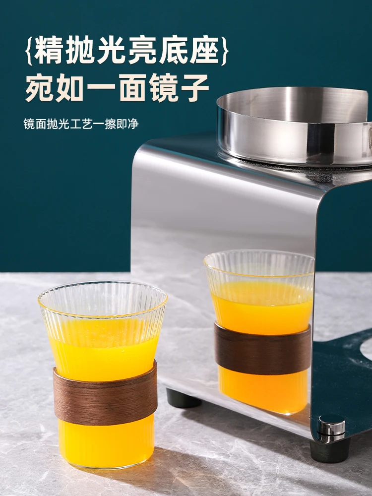 Stainless steel juice tripod buffet beverage machine commercial transparent single double head hot pot sesame oil cold drink