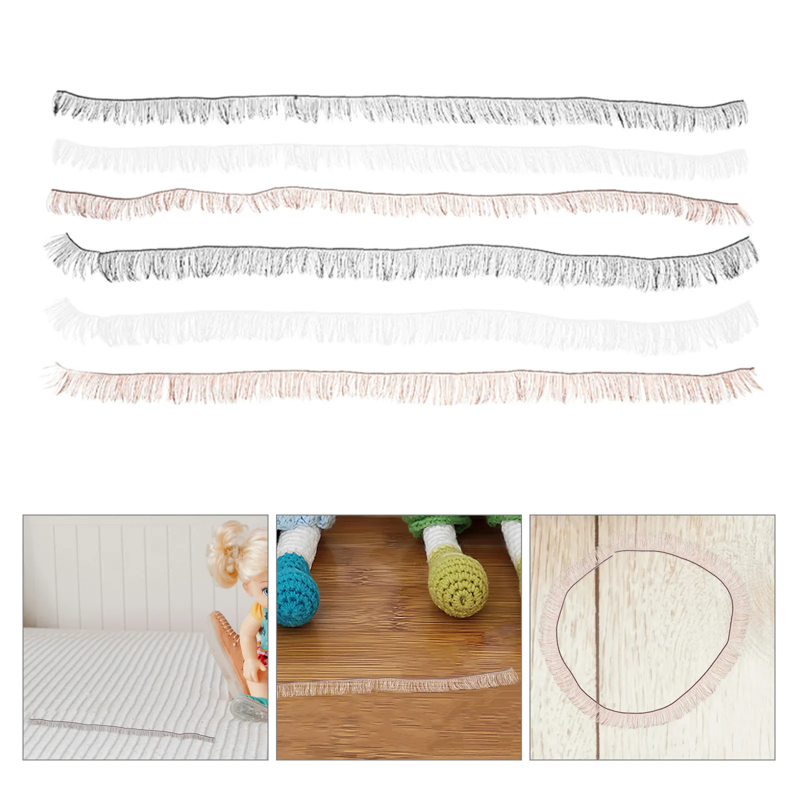 6Pcs Natural Handmade False Eyelashes Strips – Easy Apply, Long Bottom Lashes for Eye Makeup & Cosplay